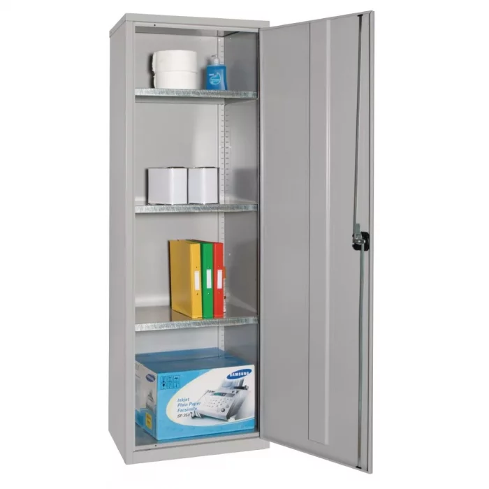 Storage Locker Grey 3 Shelves Grey - Image 2
