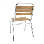 Bolero Aluminium & Ash Bistro Side Chairs (Pack of 4) - Image 6