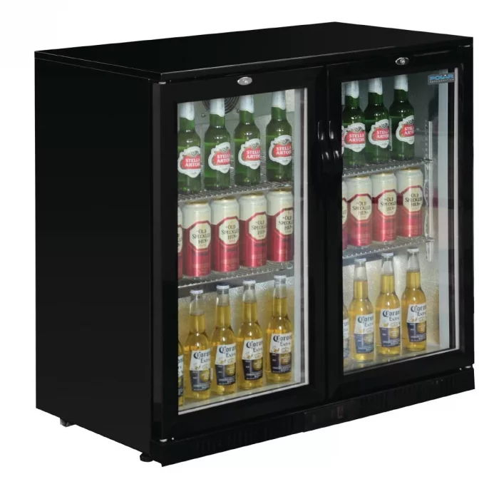 Polar G-Series Back Bar Cooler with Hinged Doors 208Ltr - Image 2