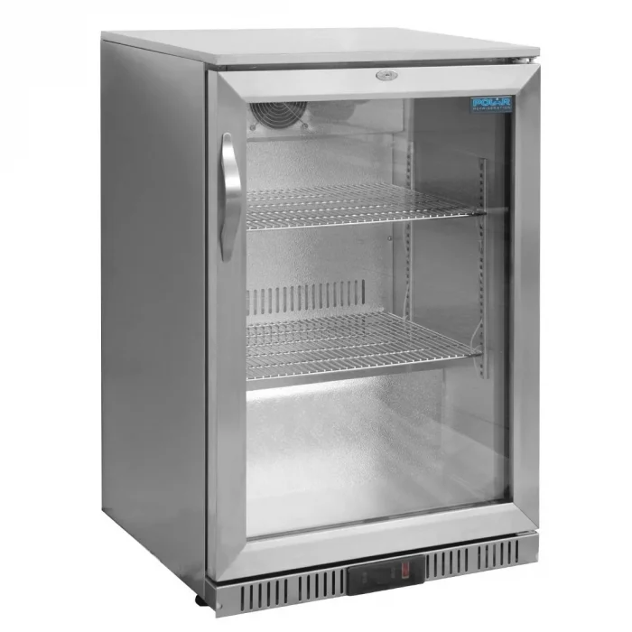 Polar G-Series Back Bar Cooler with Hinged Door Stainless Steel 138Ltr - Image 1