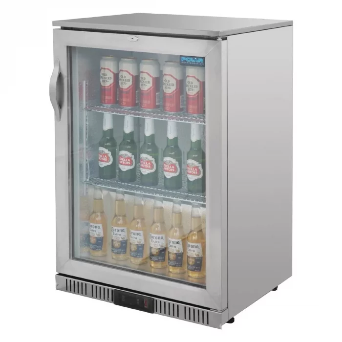 Polar G-Series Back Bar Cooler with Hinged Door Stainless Steel 138Ltr - Image 5