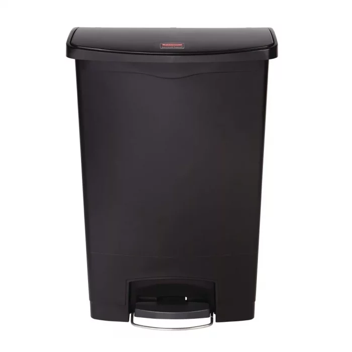 Rubbermaid Slim Jim Step on Front Pedal Black 90Ltr - Image 4