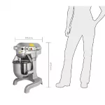 Buffalo 9Ltr Countertop Planetary Mixer - Image 2