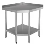 Vogue Stainless Steel Corner Table 700mm