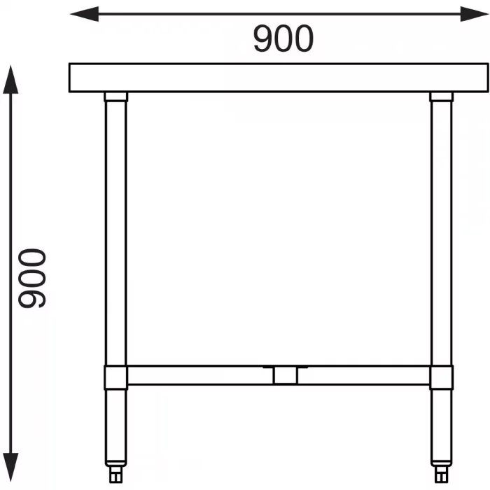 Vogue Stainless Steel Centre Table 1800mm - Image 7