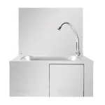 Vogue Stainless Steel Knee Operated Sink - Image 2