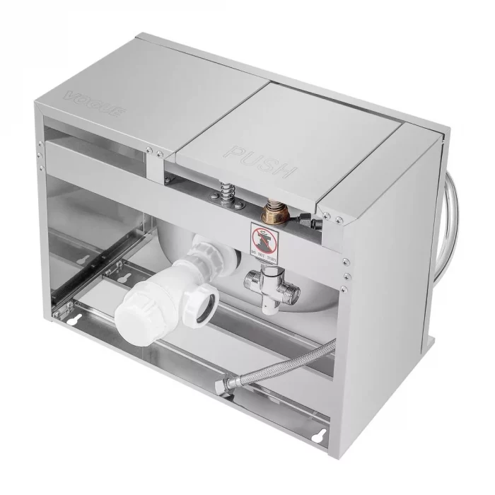 Vogue Stainless Steel Knee Operated Sink - Image 8