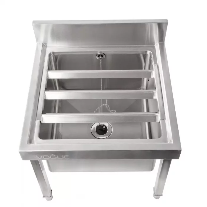Vogue Stainless Steel Mop Sink - Image 3