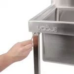 Vogue Stainless Steel Mop Sink - Image 6