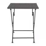 Bolero Square PE Wicker Folding Table Black 600mm - Image 4