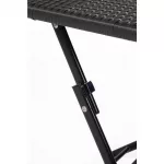 Bolero Square PE Wicker Folding Table Black 600mm - Image 9