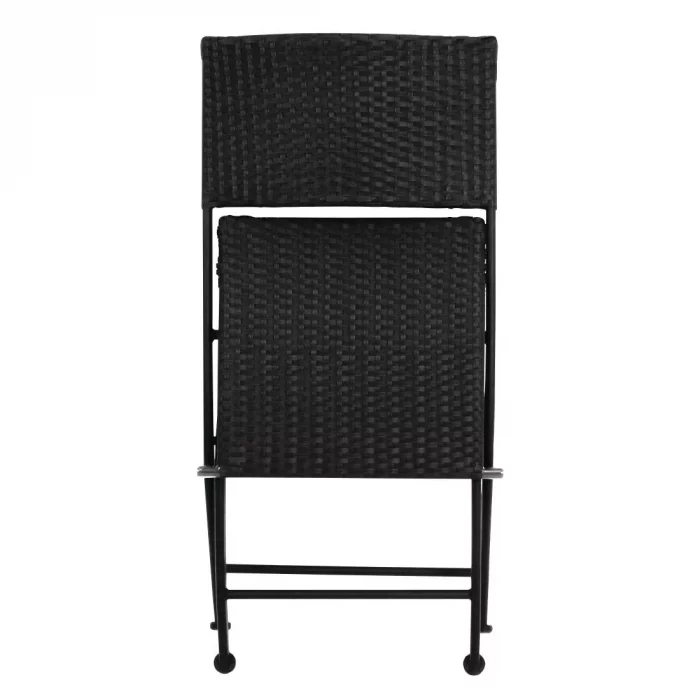 Bolero PE Wicker Folding Chair Set (Pack of 2) - Image 3