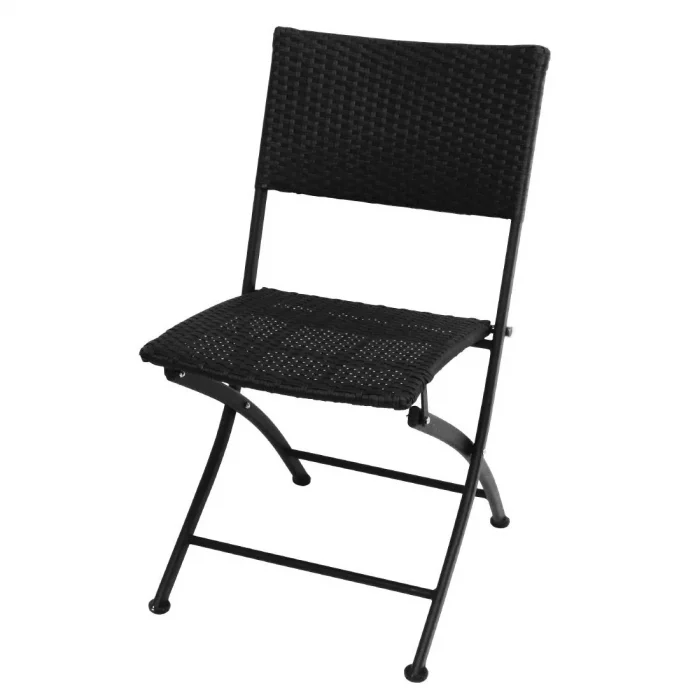 Bolero PE Wicker Folding Chair Set (Pack of 2) - Image 4