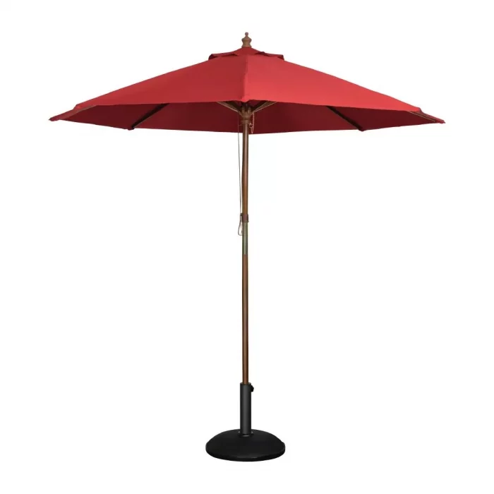 Bolero Round Parasol 3m Diameter Red - Image 1