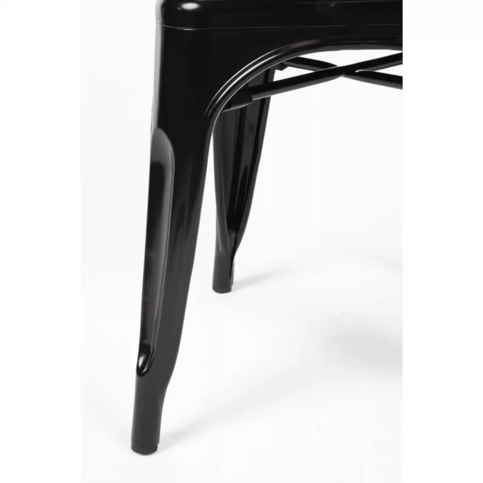Bolero Bistro Steel Side Chairs Black (Pack of 4) - Image 12