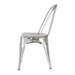 Bolero Bistro Galvanised Steel Side Chairs (Pack of 4) - Image 3