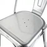 Bolero Bistro Galvanised Steel Side Chairs (Pack of 4) - Image 7