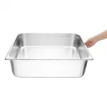 Vogue Stainless Steel 2/1 Gastronorm Tray 200mm - Image 4