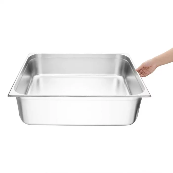 Vogue Stainless Steel 2/1 Gastronorm Tray 200mm - Image 4