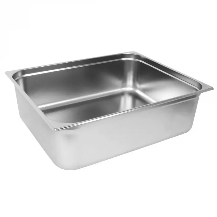 Vogue Stainless Steel 2/1 Gastronorm Tray 200mm - Image 1
