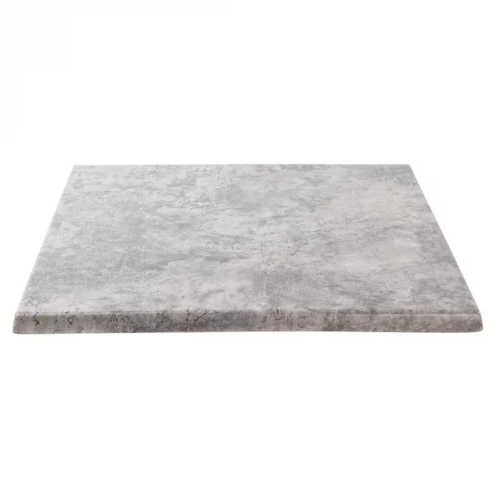 Werzalit Pre-drilled Square Table Top Concrete 600mm - Image 3