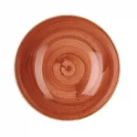 Churchill Stonecast Round Coupe Bowl Spiced Orange 200mm (Pack of 12)