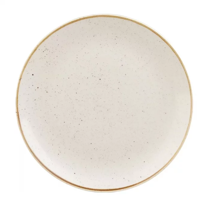 Churchill Stonecast Round Coupe Plate Barley White 295mm (Pack of 12) - Image 1