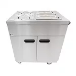 Parry Mobile Servery with Bain Marie Top 1887 - Image 4