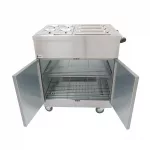 Parry Mobile Servery with Bain Marie Top 1887 - Image 6