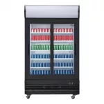 Polar G-Series Upright Sliding Door Display Cooler with Light Box 950Ltr Black - Image 5