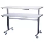 Parry Stainless Steel Adjustable Height Table Wide Electric Mobile 1000mm - Image 2