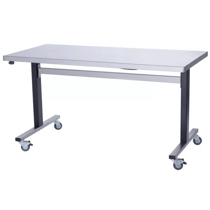 Parry Stainless Steel Adjustable Height Table Wide Electric Mobile 1000mm - Image 1