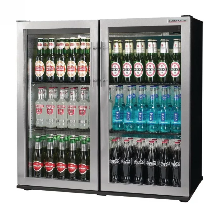 Autonumis Popular Double Hinged Door 3Ft Back Bar Cooler St/St Door A215180 - Image 1