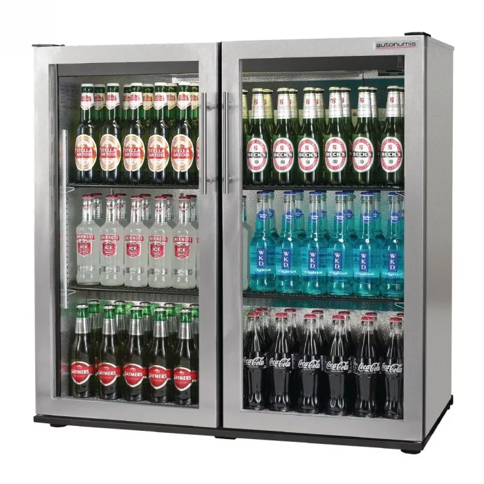 Autonumis Popular Double Hinged Door 3Ft Back Bar Cooler St/St A215182 - Image 1