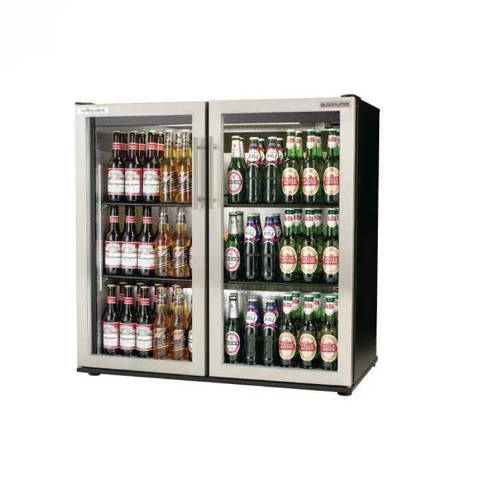 Autonumis EcoChill Double Hinged Door Maxi Back Bar Cooler St/St Door A21098 - Image 1