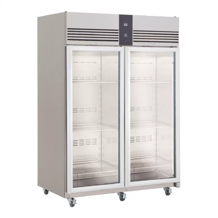 Foster EcoPro G3 2 Glass Door 1350L Cab Fridge (StSt Ext/Alu Int) - Image 1