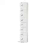 Elite Eight Door Manual Combination Locker Locker White
