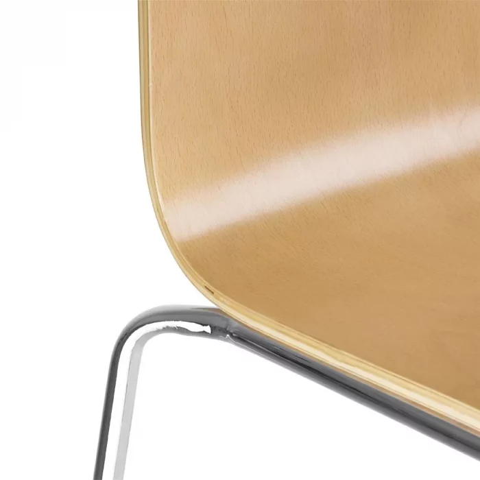 Bolero Square Back Sidechair (Natural Finish) (Pack 4) - Image 5