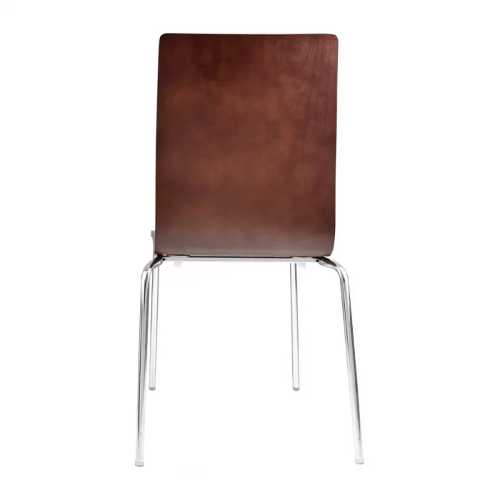 Bolero Square Back Side Chair Dark Chocolate Finish (Pack of 4) - Image 2