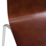 Bolero Square Back Side Chair Dark Chocolate Finish (Pack of 4) - Image 4