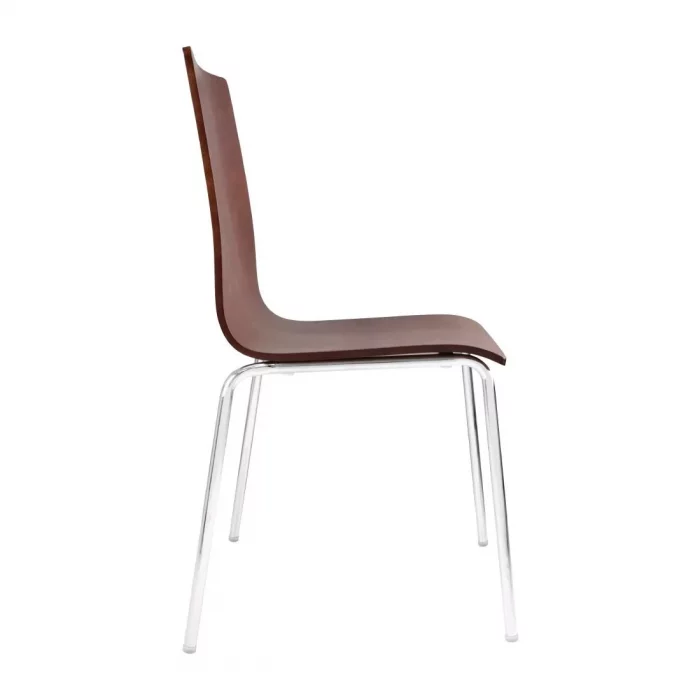 Bolero Square Back Side Chair Dark Chocolate Finish (Pack of 4) - Image 5