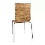 Bolero Square Back Side Chair Zebrano (Pack of 4) - Image 3