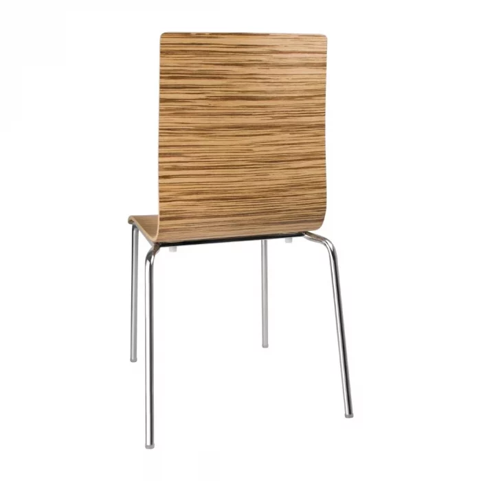 Bolero Square Back Side Chair Zebrano (Pack of 4) - Image 3