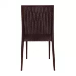 Bolero PP Rattan Bistro Side Chairs Brown (Pack of 4) - Image 2