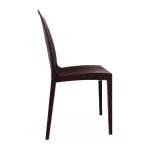 Bolero PP Rattan Bistro Side Chairs Brown (Pack of 4) - Image 5