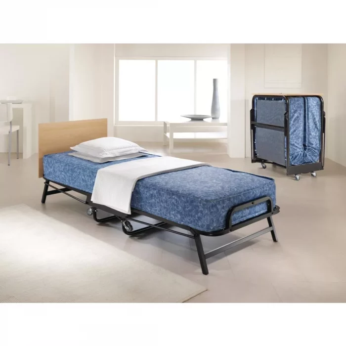 Jay-Be Contract Folding Bed with Water Resistant Mattress Single in Black Colour - Image 3
