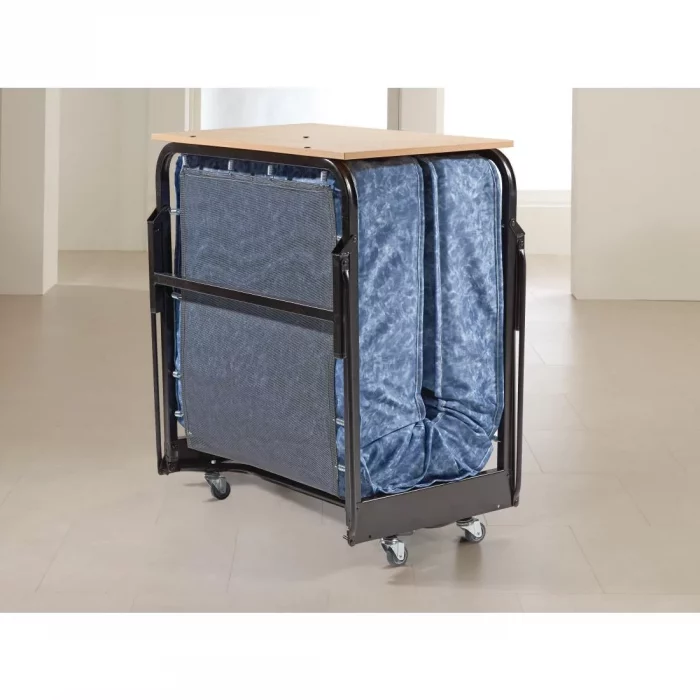 Jay-Be Contract Folding Bed with Water Resistant Mattress Single in Black Colour - Image 4
