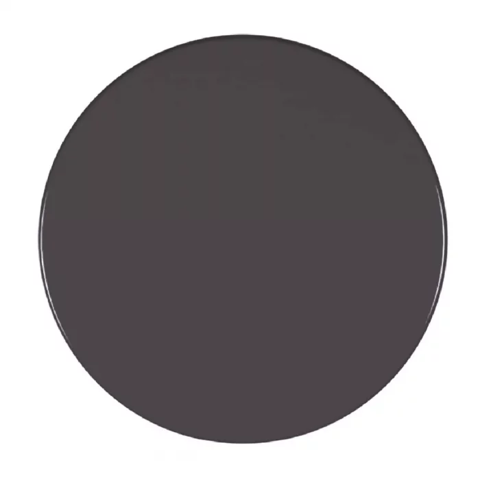 Werzalit Pre-drilled Round Table Top  Dark Grey 600mm - Image 1