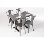 Werzalit Rectangular 1100x700mm Table Top Ponderosa Grey - Image 5