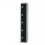 Elite Five Door Coin Return Locker Black - Image 3